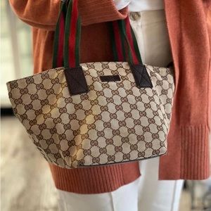 Gucci monogram canvas tote